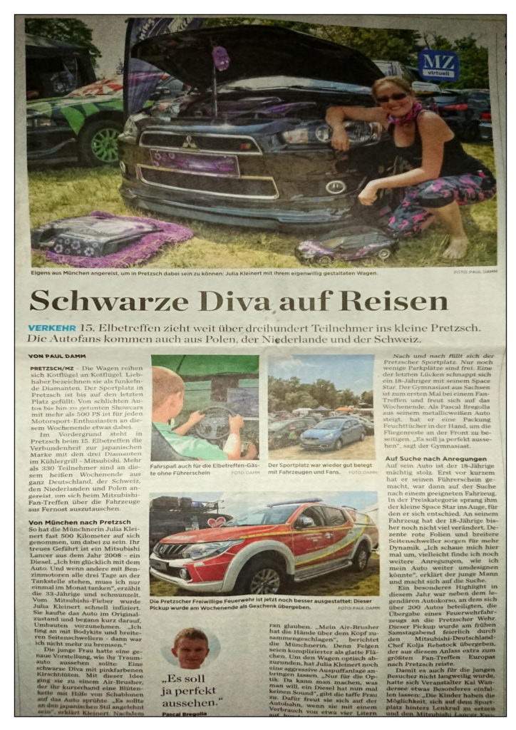 Schwarze Diva auf Reisen